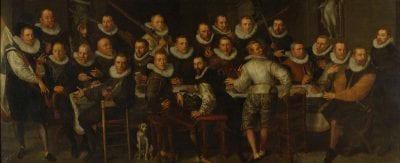 Pieter Isaacsz,  Company of Captain Gillis Jansz Valckenier and L, 1599, Rijksmuseum, Amsterdam, on loan from the city of Amsterdam (SA 7339)