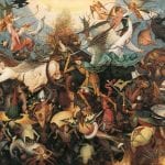 Pieter Bruegel the Elder,  Fall of the Rebel Angels,  ca. 1562,  Musées royaux des beaux-arts de Belgique, Brussels