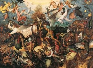 Pieter Bruegel the Elder,  Fall of the Rebel Angels,  ca. 1562,  Musées royaux des beaux-arts de Belgique, Brussels