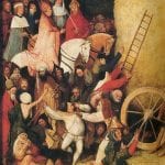 Jheronimus Bosch, Haywain triptych, detail from center panel,  Museo del Prado, Madrid