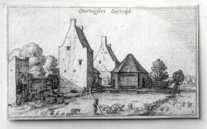 Claes Janszn Visscher,  The Chartreusian Monastery (from the series Fo,  ca. 1610,