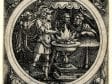 Sebald Beham,  Mucius Scaevola Holding His Hand in the Fire,  ca. 1520,  The British Museum, London