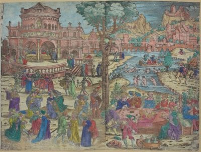 Sebald Beham, Feast of Herod, ca. 1534, Museen der Stadt Nürnberg, Graphische Sammlung