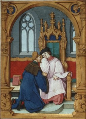 Sebald Beham,  Confession, ca. 1531, from Prayer Book of Card,  ca. 1531, Hofbibliothek, Ashaffenburg