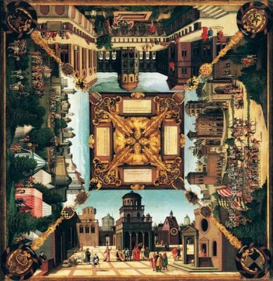 Sebald Beham,  Tabletop with Scenes from the Life of David, Musée du Louvre, Paris