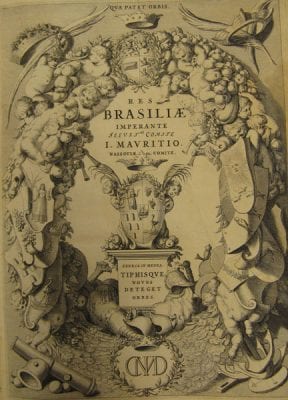  Res Brasiliae (title page) from Caspar Barlaeus, James Ford Bell Library, University of Minnesota