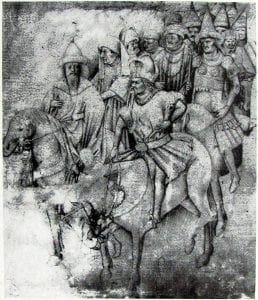 Circle of Jan van Eyck,  Figures from Christ Carrying the Cross,  Herzog Anton Ulrich-Museum, Braunschweig