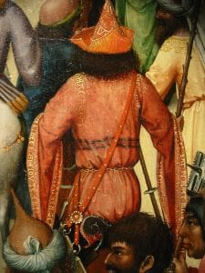 North Netherlandish (Utrecht?) Painter,  Detail from Christ Bearing the Cross (figure 1),  Metropolitan Museum of Art, New York