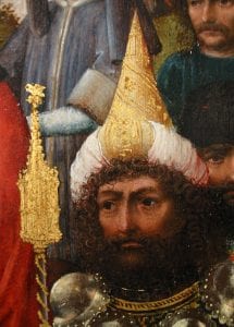 North Netherlandish (Utrecht?) Painter,  Detail from Christ Bearing the Cross (figure 1),  Metropolitan Museum of Art, New York