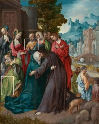 Cornelis Engebrechtsz,  Christ Taking Leave of His Mother, Illustrated , ca. 1515–20, Rijksmuseum, Amsterdam