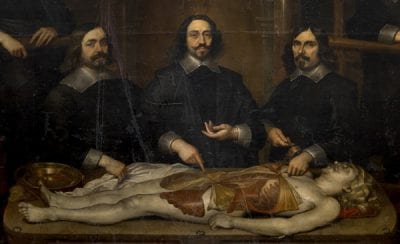 Frans Denys, detail from The Anatomy Lesson of Dr. Joannes va, 1648, Koninklijk Museum voor Schone Kunsten, Antwerp