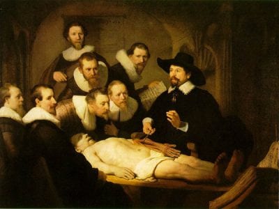 Rembrandt,  Anatomy Lesson of Dr. Nicolaes Tulp, 1632, Mauritshuis, The Hague