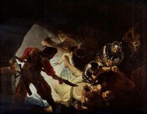 Rembrandt van Rijn,  The Blinding of Samson,  1636,