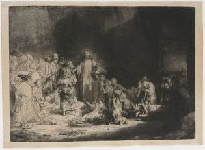Rembrandt van Rijn,  The 100 Guilder Print (Christ Healing the Sick),  ca. 1648,