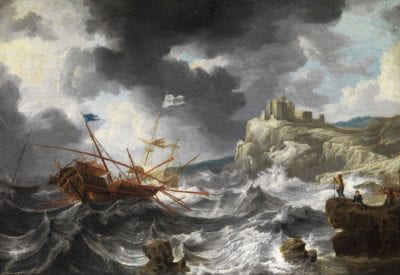 Bonaventura Peeters,  Shipwreck, ca. 1652, Private collection