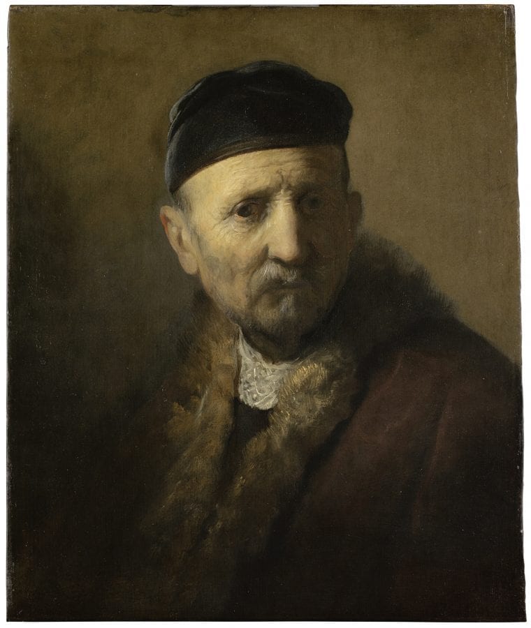 Rembrandt van Rijn and/or studio of the artist,  Tronie of an Old Man, ca. 1630–31, The Hague, Mauritshuis