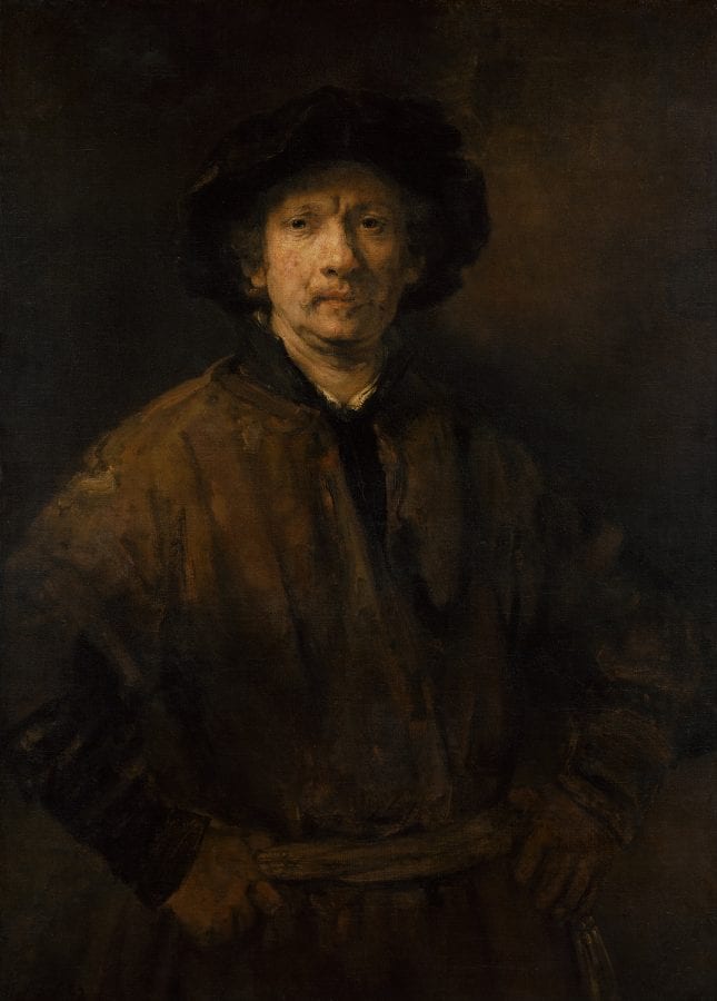  Rembrandt,  Large Self-Portrait, 1652, Vienna, Kunsthistorisches Museum, Gemäldegalerie