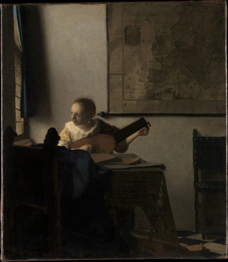  Johannes Vermeer,  A Woman with a Lute, ca. 1662–64,  New York, Metropolitan Museum of Art