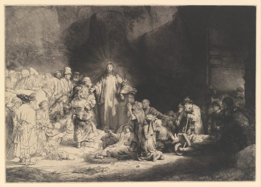 Rembrandt,  Hundred Guilder Print, second state of two, ca. 1649, New York, The Metropolitan Museum of Art