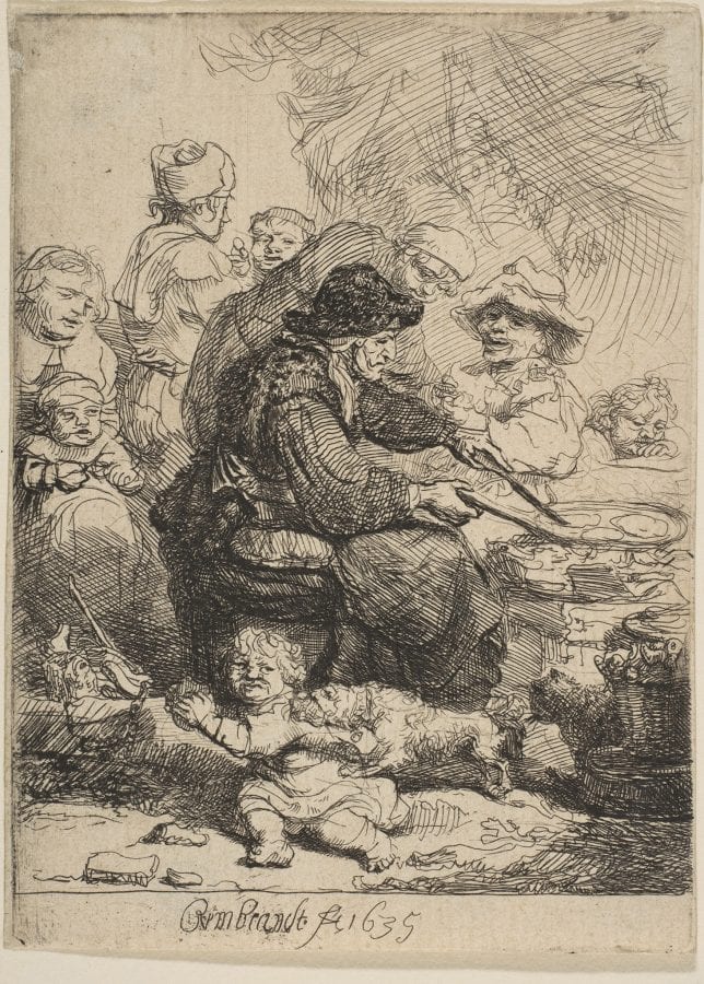 Rembrandt,  Pancake Woman, 1635, New York, The Metropolitan Museum of Art