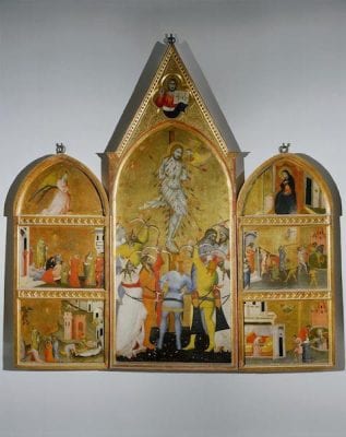 Giovanni del Biondo, Martyrdom of Saint Sebastian with Scenes from His, late 14th century, Florence, originally in the Duomo, currently in the Museo dell’Opera di S. Maria del Fiore