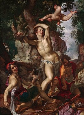 Joachim Wtewael, Saint Sebastian, 1600, Kansas City, Nelson-Atkins Museum of Art