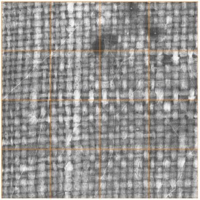 Johannes Vermeer, A two-cm-square patch from the X-radiograph of T, ca. 1660, Amsterdam, Rijksmuseum