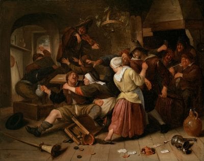 Jan Steen,  Gamblers Quarreling, Detroit Institute of Arts