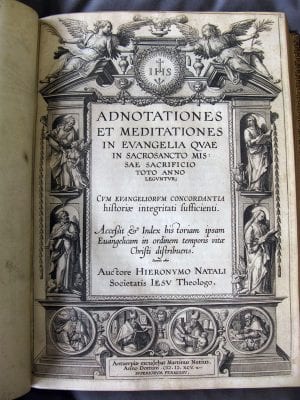   Jan Wierix, Antoon Wierix, or Adriaen Collaert, title page of Jerónimo Nadal, S.J., Adnotationes, The Newberry Library, Chicago