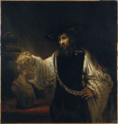 Rembrandt van Rijn (1606–1669),  Aristotle with a Bust of Homer,  1653, New York, Metropolitan Museum of Art