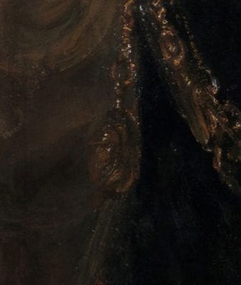 Rembrandt van Rijn (1606–1669), Detail of fig. 1, Aristotle with a Bust of Homer,  1653, New York, Metropolitan Museum of Art