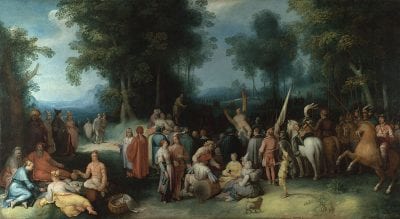 Cornelis Cornelisz van Haarlem,  The Preaching of John the Baptist, 1602, London, The National Gallery