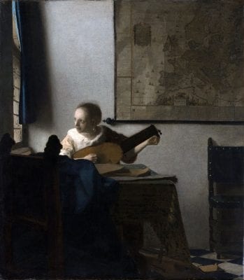  Johannes Vermeer,  Woman with a Lute, ca. 1662–64, New York, The Metropolitan Museum of Art