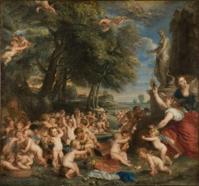 Peter Paul Rubens, after Titian,  The Worship of Venus, Stockholm, Nationalmuseum