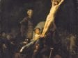 Rembrandt,  The Raising of the Cross,  ca. 1633,  Munich, Alte Pinakothek