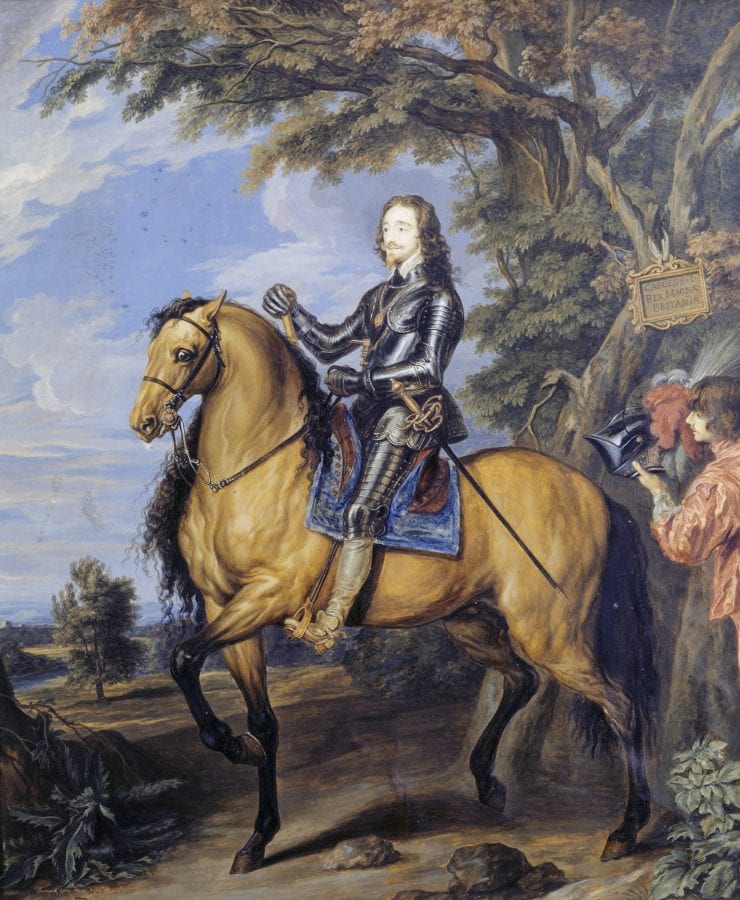 Bernard Lens III,  King Charles I on Horseback, 1721,  Croft Castle, Herefordshire, Midlands (National Trust)