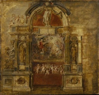 Peter Paul Rubens (1577–1640),  Temple of Janus (sketch for the Joyous Entry of, 1634,  St. Petersburg, State Museum of the Hermitage